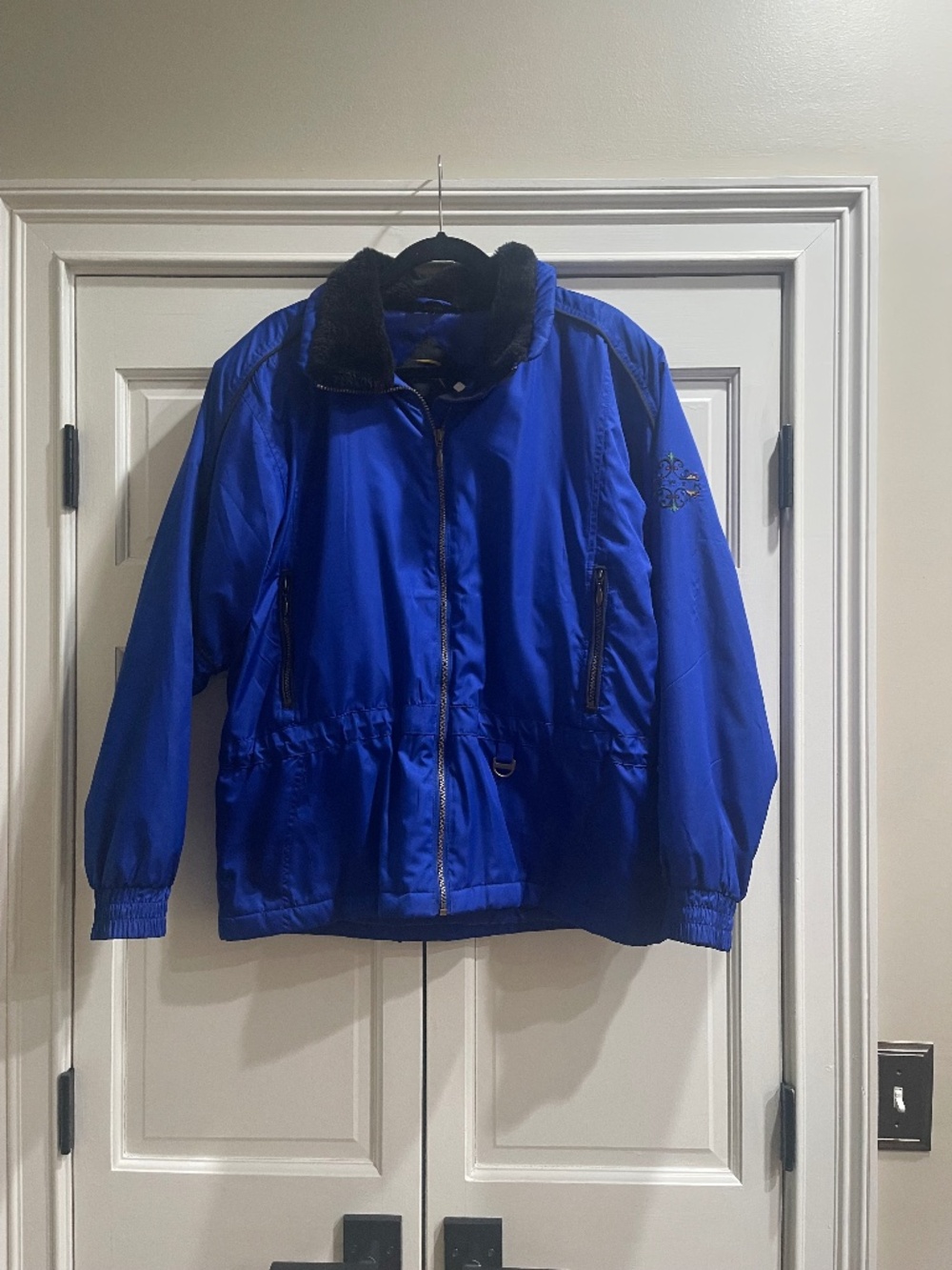 Rawik Outerweat Ski/ Boarding Jacket Type Embroidered Blue Size Large